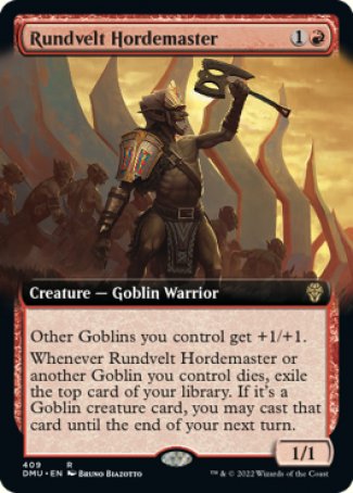 (409) Magic The Gathering Dominaria United: Extras Single: Rundvelt Hordemaster Holo Rare