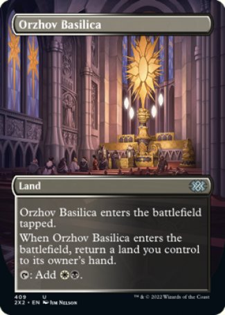 (409) Magic The Gathering Double Masters 2022: Extras Single: Orzhov Basilica Holo Uncommon