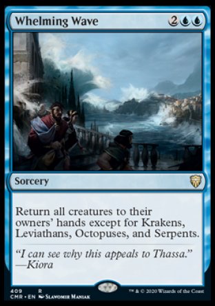(409/361) Magic The Gathering Commander Legends: Extras Single: Whelming Wave  Rare