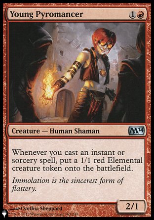 (163) Magic The Gathering The List Single: Young Pyromancer  Uncommon