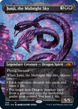(409) Magic The Gathering Kamigawa: Neon Dynasty: Extras Single: Junji, the Midnight Sky (V.1) Holo Mythic