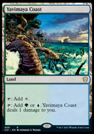 (409) Magic The Gathering Commander: Strixhaven Single: Yavimaya Coast  Rare