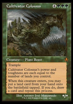 (409) Magic The Gathering Innistrad Remastered: Extras Single: Cultivator Colossus (V.2)  Mythic