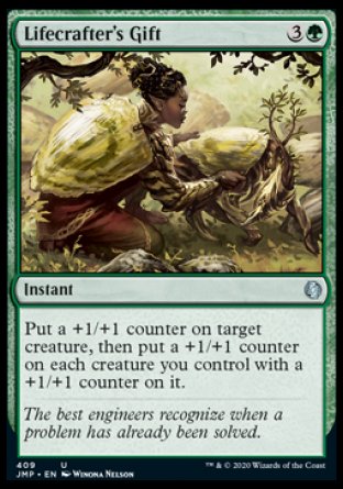 (409) Magic The Gathering Jumpstart Single: Lifecrafter's Gift  Uncommon