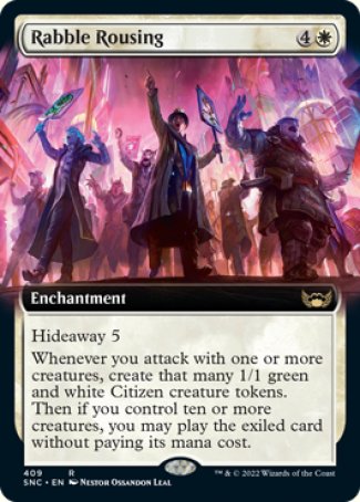 (409) Magic The Gathering Streets of New Capenna: Extras Single: Rabble Rousing Holo Rare