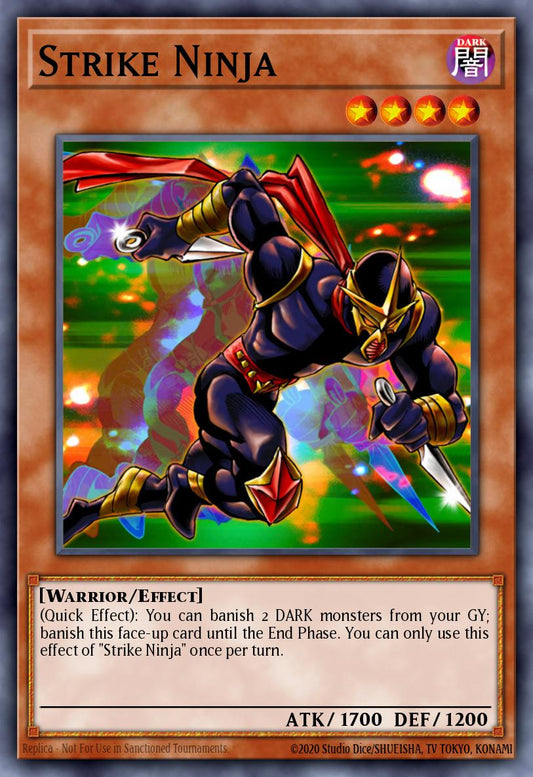 (131) YuGiOh TCG RA03: Quarter Century Bonanza Single: Strike Ninja (V.1 - Platinum Secret Rare)  Platinum Secret Rare