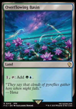 (410) Magic The Gathering Commander: Magic: The Gathering - FINAL FANTASY Single: Overflowing Basin  Rare