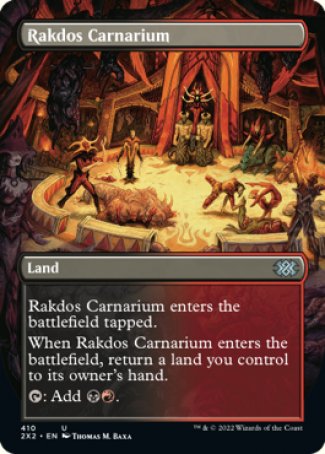 (410) Magic The Gathering Double Masters 2022: Extras Single: Rakdos Carnarium Holo Uncommon