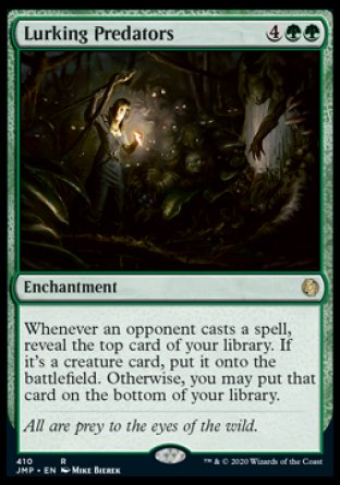 (410) Magic The Gathering Jumpstart Single: Lurking Predators  Rare