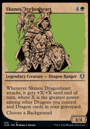 (410) Magic The Gathering Commander Legends: Battle for Baldur's Gate: Extras Single: Skanos Dragonheart (V.2)  Uncommon