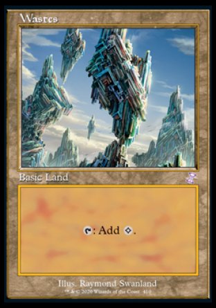 (410) Magic The Gathering Time Spiral Remastered: Extras Single: Wastes  Time Shifted