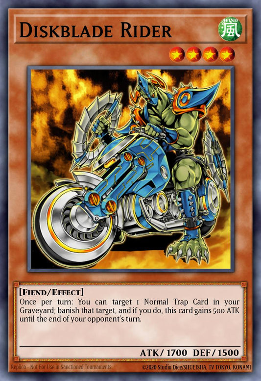 (035) YuGiOh TCG LODT: Light of Destruction Single: Diskblade Rider (V.2 - Rare)  Rare