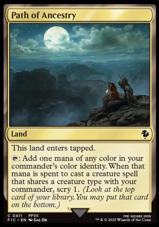 (411) Magic The Gathering Commander: Magic: The Gathering - FINAL FANTASY Single: Path of Ancestry  Common