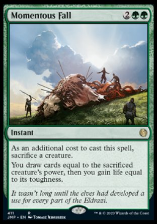 (411) Magic The Gathering Jumpstart Single: Momentous Fall  Rare