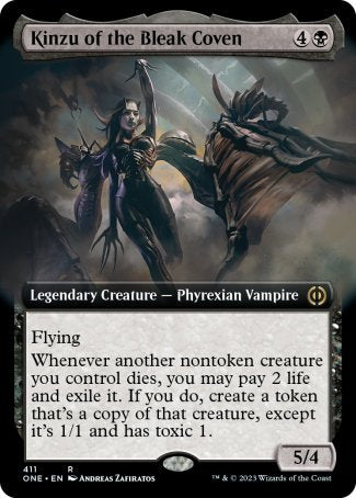 (411) Magic The Gathering Phyrexia: All Will Be One: Extras Single: Kinzu of the Bleak Coven (V.2)  Rare