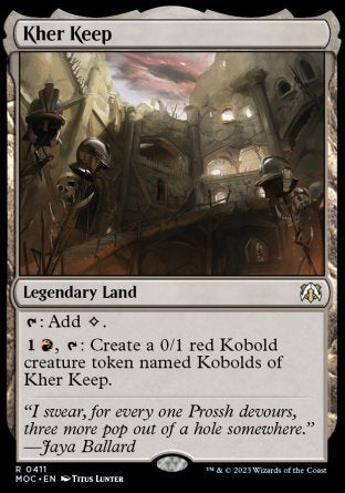 (411) Magic The Gathering Commander: March of the Machine Single: Kher Keep  Rare