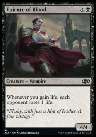 (411) Magic The Gathering Jumpstart 2022 Single: Epicure of Blood  Common