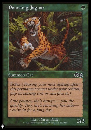 (269) Magic The Gathering The List Single: Pouncing Jaguar  Common