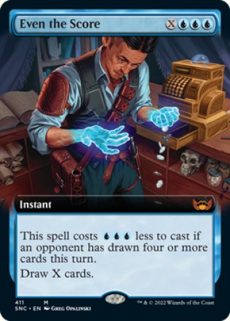 (411) Magic The Gathering Streets of New Capenna: Extras Single: Even the Score  Mythic