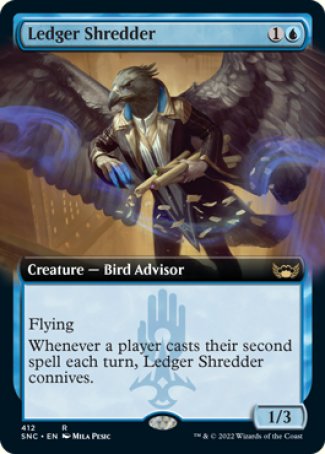(412) Magic The Gathering Streets of New Capenna: Extras Single: Ledger Shredder Holo Rare