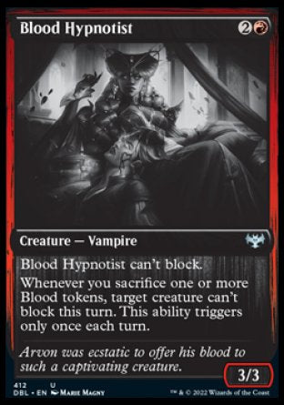 (412) Magic The Gathering Innistrad: Double Feature Single: Blood Hypnotist Holo Uncommon