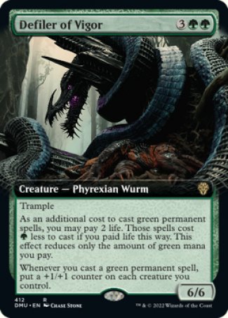 (412) Magic The Gathering Dominaria United: Extras Single: Defiler of Vigor  Rare