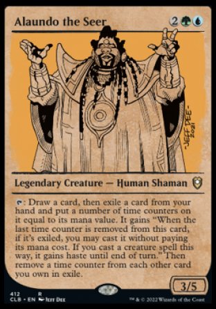 (412) Magic The Gathering Commander Legends: Battle for Baldur's Gate: Extras Single: Alaundo the Seer (V.2) Holo Rare