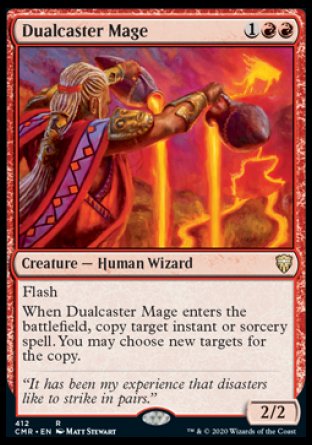 (412/361) Magic The Gathering Commander Legends: Extras Single: Dualcaster Mage  Rare