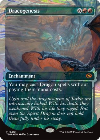 (412) Magic The Gathering Tarkir: Dragonstorm: Extras Single: Dracogenesis (V.3) Holo Mythic