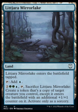 (412) Magic The Gathering Commander: Streets of New Capenna Single: Littjara Mirrorlake  Uncommon