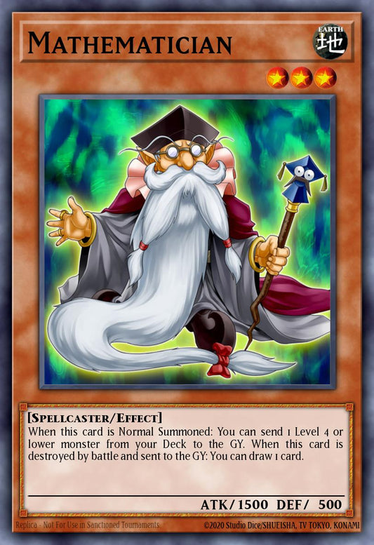 (223) YuGiOh TCG RA04: Quarter Century Stampede Single: Mathematician (V.1 - Platinum Secret Rare)  Platinum Secret Rare