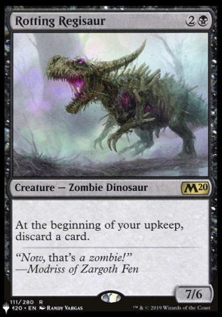 (111) Magic The Gathering The List Single: Rotting Regisaur  Rare