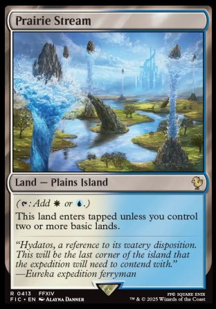 (413) Magic The Gathering Commander: Magic: The Gathering - FINAL FANTASY Single: Prairie Stream  Rare