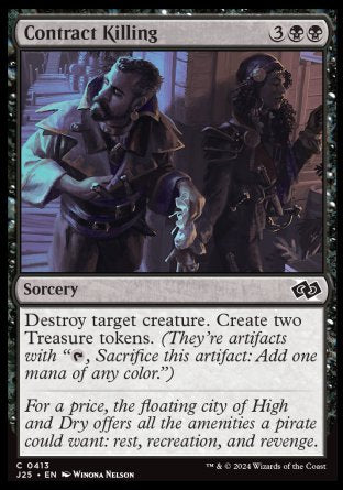 (413) Magic The Gathering Foundations Jumpstart Single: Contract Killing  Common