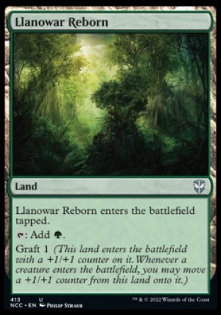 (413) Magic The Gathering Commander: Streets of New Capenna Single: Llanowar Reborn  Uncommon