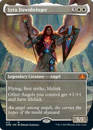(413) Magic The Gathering Dominaria Remastered: Extras Single: Lyra Dawnbringer (V.2) Holo Mythic