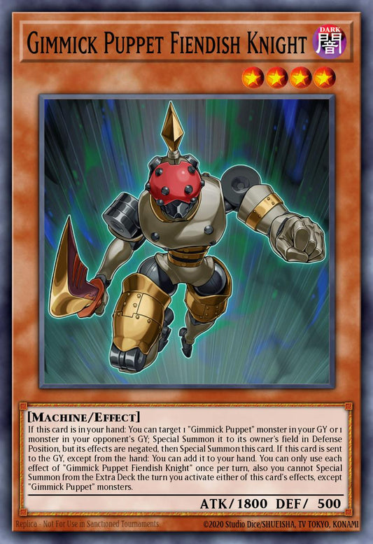 (047) YuGiOh TCG MZTM: Maze of the Master Single: Gimmick Puppet Fiendish Knight  Super Rare