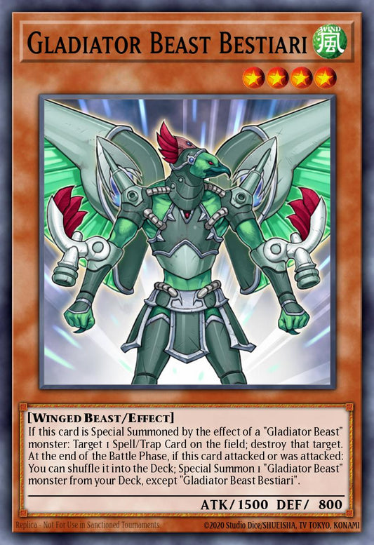 (066) YuGiOh TCG MZTM: Maze of the Master Single: Gladiator Beast Bestiari  Rare