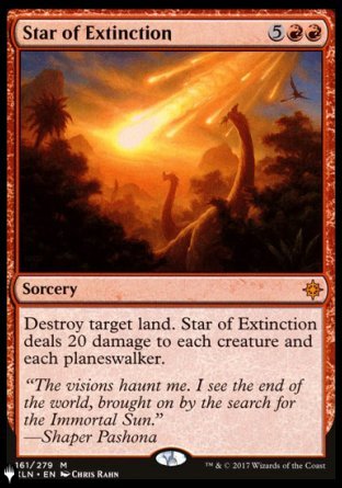(161) Magic The Gathering The List Single: Star of Extinction  Mythic