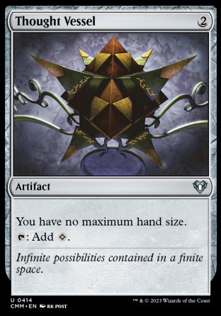 (414) Magic The Gathering Commander Masters Single: Thought Vessel Holo Uncommon
