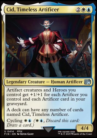 (414) Magic The Gathering Magic: The Gathering - FINAL FANTASY: Extras Single: Cid, Timeless Artificer (V.8)  Uncommon