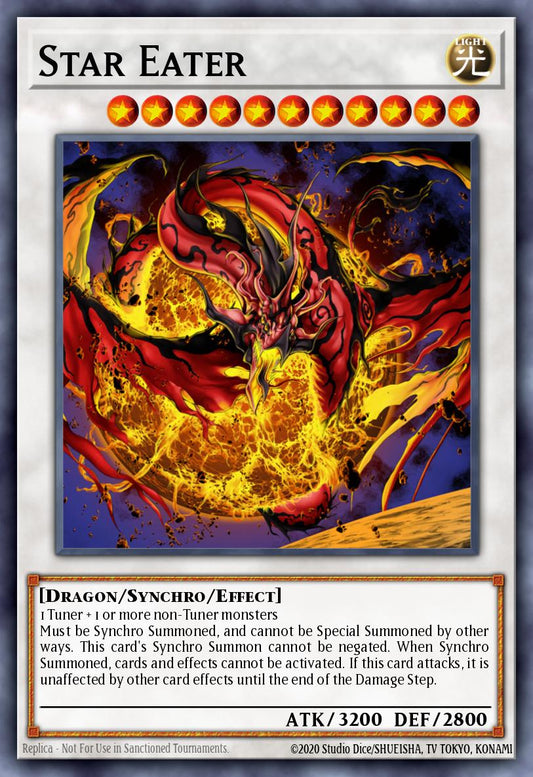 (096) YuGiOh TCG MP14: 2014 Mega-Tins Mega-Pack Single: Star Eater  Secret Rare
