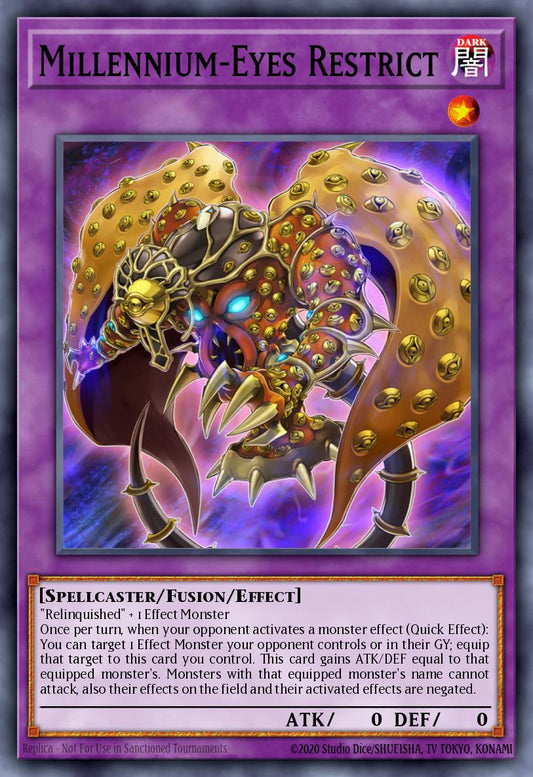 (047) YuGiOh TCG JUSH: Justice Hunters Single: Millennium-Eyes Restrict  Rare