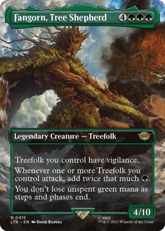 (415) Magic The Gathering The Lord of the Rings: Tales of Middle-earth: Extras Single: Fangorn, Tree Shepherd Holo Rare