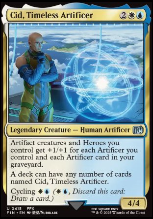 (415) Magic The Gathering Magic: The Gathering - FINAL FANTASY: Extras Single: Cid, Timeless Artificer (V.9)  Uncommon