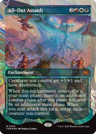 (415) Magic The Gathering Tarkir: Dragonstorm: Extras Single: All-Out Assault (V.3) Holo Mythic