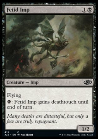 (415) Magic The Gathering Jumpstart 2022 Single: Fetid Imp  Common