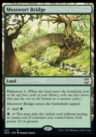 (415) Magic The Gathering Commander: Streets of New Capenna Single: Mosswort Bridge  Rare