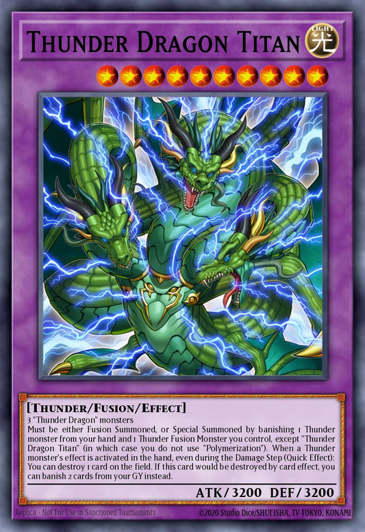 (182) YuGiOh TCG MP19: 2019 Gold Sarcophagus Tin Mega Pack Single: Thunder Dragon Titan  Ultra Rare