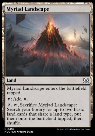 (416) Magic The Gathering Commander: March of the Machine Single: Myriad Landscape  Uncommon